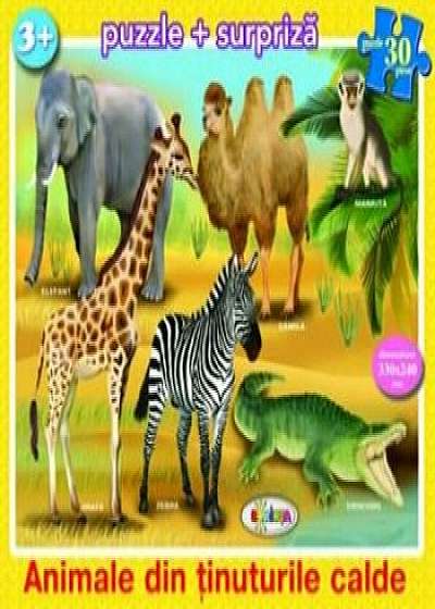 Coperta cărții Puzzle - Animale din tinuturile calde (30 piese)/***