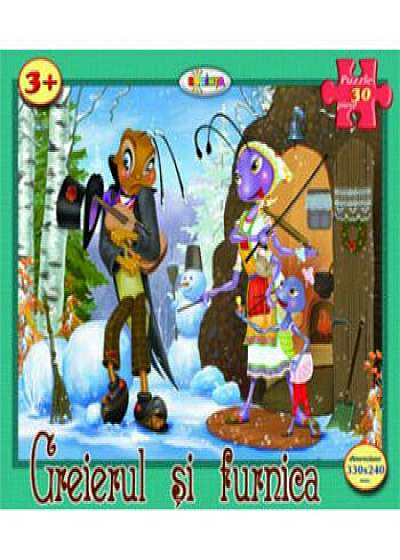 Coperta cărții Puzzle - Greierul si furnica (30 piese)/***