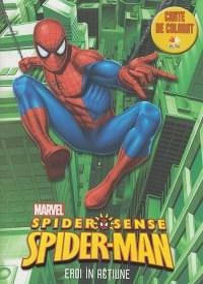 Spiderman. Eroi in actiune - Carte de colorat