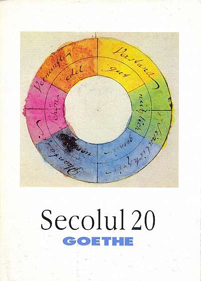 Coperta cărții Secolul 20 - Goethe
