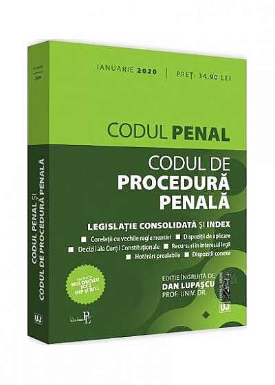 Codul penal și Codul de procedură penală (ianuarie 2020)