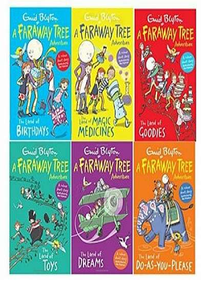 Enid Blyton Books The Magic Faraway Tree Collection 6 Books Colour Set