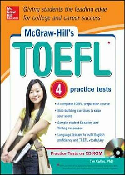 McGraw-Hill Education TOEFL Ibt with 3 Practice Tests and DVD-ROM 'With CDROM', Paperback/Tim Collins
