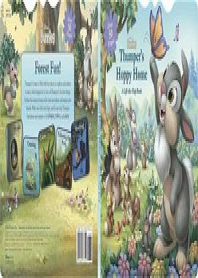 Disney Bunnies Thumper's Hoppy Home: A Lift-The-Flap Board Book, Hardcover/Disney Book Group