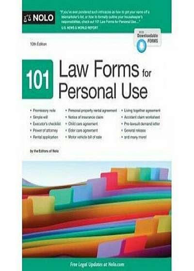 101 Law Forms for Personal Use, Paperback/Nolo