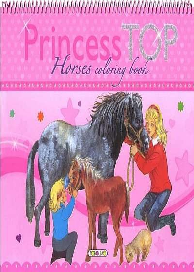 Princess Top. Horses coloring book 1