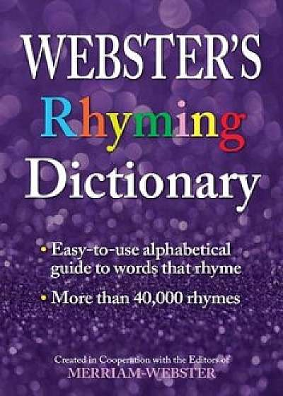 Webster's Rhyming Dictionary, Paperback/Merriam-Webster