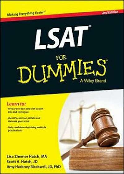 LSAT for Dummies, 2nd Edition, Paperback/Lisa Zimmer Hatch