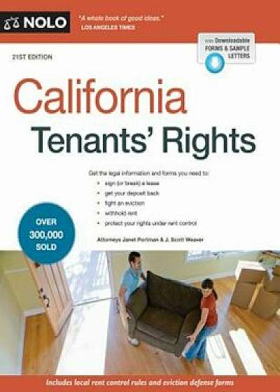 California Tenants' Rights, Paperback/Janet Portman