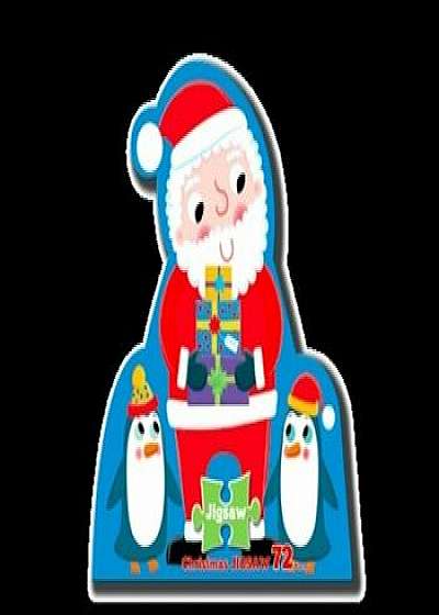 Shaped 36 piece jigsaw box - santa (ctn qty 10)/***