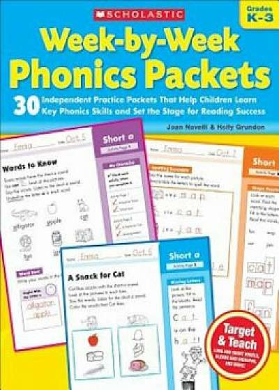Week-By-Week Phonics Packets: Grades K-3, Paperback/Joan Novelli