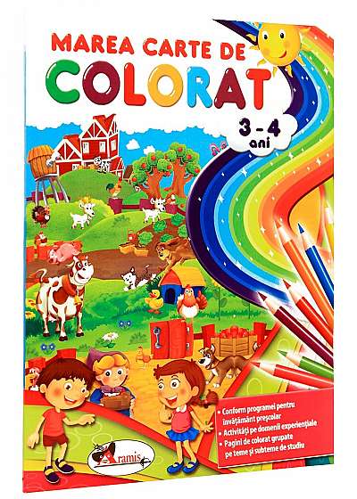 Marea carte de colorat 3-4 ani