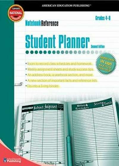 Notebook Reference Student Planner: Grades 4-8, Paperback/American Education Publishing