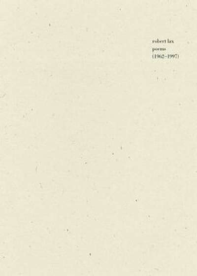 Poems (1962-1997), Paperback/Robert Lax