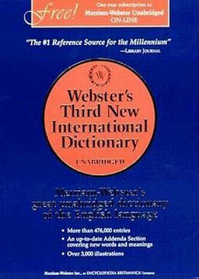Coperta cărții Webster's Third New International Dictionary, Unabridged, Hardcover/Philip Babcock Gove de Philip Babcock Gove