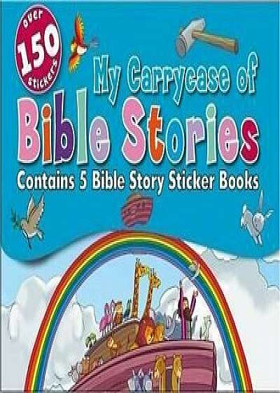 My Carrycase of Bible Stories (Over 150 Stickers) Contains 5 Bible Story Sticker Books Daniel, Jonah, Joseph, Moses, Noah/***
