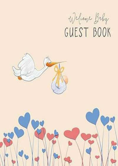 Baby Shower Guest Book with Gift Log (Hardcover) for Baby Naming Day, Baby Shower Party, Christening or Baptism Ceremony, Welcome Baby Party: For Baby, Hardcover/Angelis Publications
