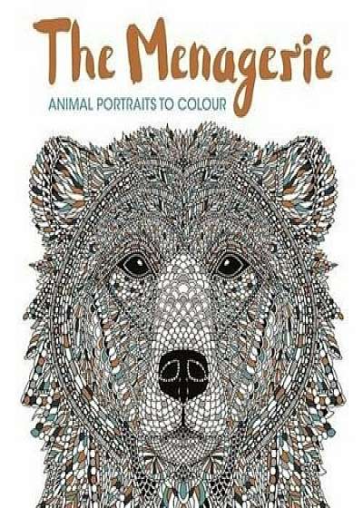 Menagerie: Striking Animal Portraits to Colour, The/***
