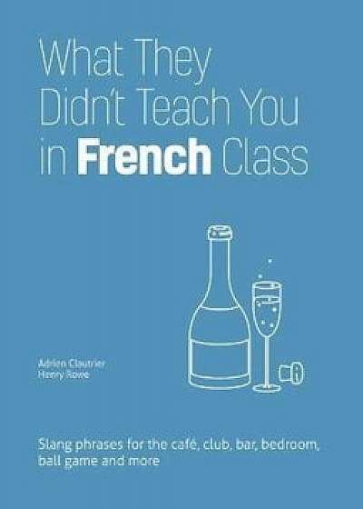 What They Didn't Teach You in French Class: Slang Phrases for the Cafe, Club, Bar, Bedroom, Ball Game and More, Hardcover/Adrien Clautrier