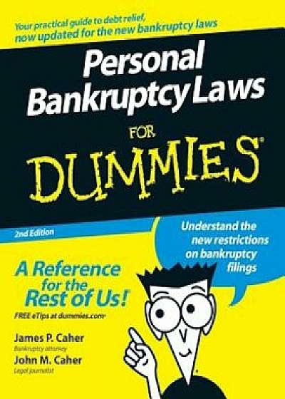 Personal Bankruptcy Laws for Dummies, Paperback/James P. Caher