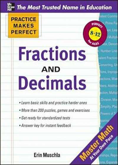 Fractions, Decimals, and Percents, Paperback/Erin Muschla