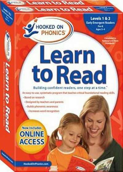 Hooked on Phonics Learn to Read - Levels 1&2 Complete: Early Emergent Readers (Pre-K - Ages 3-4), Paperback/Hooked on Phonics
