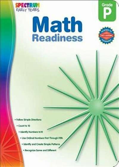 Math Readiness, Preschool, Paperback/Spectrum