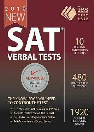 New SAT Verbal Tests, Paperback/Khalid Khashoggi