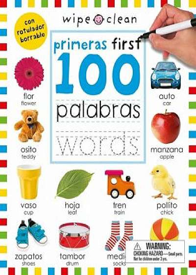 Wipe Clean: First 100 Words Bilingual, Paperback/Roger Priddy