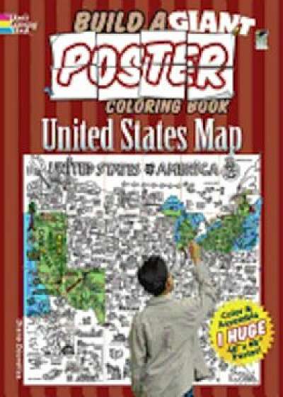 Build a Giant Poster Coloring Book -- United States Map, Paperback/Diana Zourelias