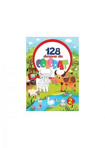 Coperta cărții 128 desene de colorat 2