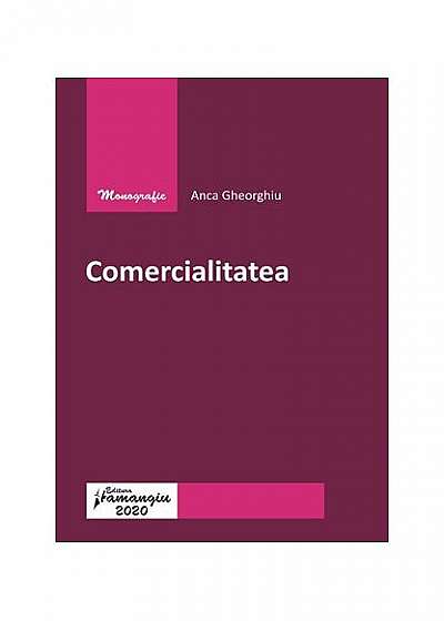 Coperta cărții Comercialitatea