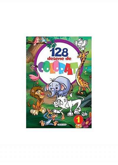Coperta cărții 128 desene de colorat 1