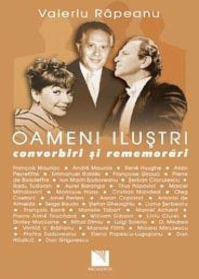 Coperta cărții Oameni ilustri. Convorbiri si rememorari