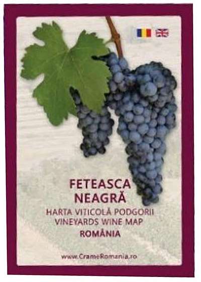 Harta viticola Pocket - Romania, Feteasca Neagra