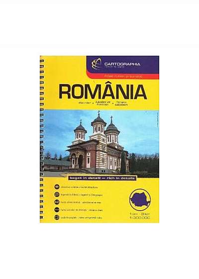 Romania Atlas Rutier / Romania Road Atlas
