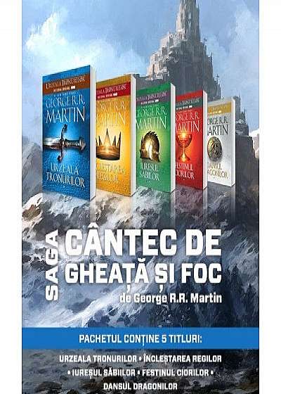 Pachet Saga Cantec de gheata si foc - 5 volume