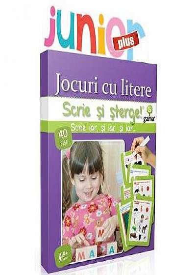 Scrie si sterge: Jocuri cu litere 5+ ani