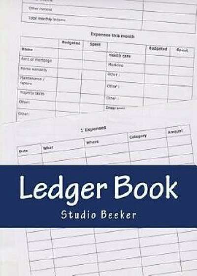Ledger Book: Store Your Information in This Handy Ledger Book. More Than 120 Pages to Track Your Expenses. (Columnar), 6 Budgeting, Paperback/Studio Beeker