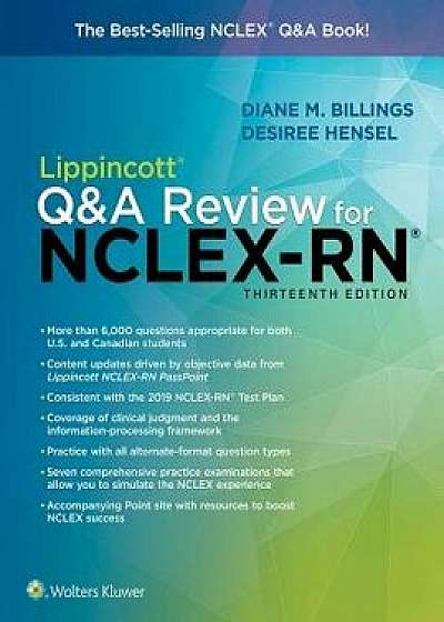 Lippincott Q&A Review for Nclex-RN, Paperback/Diane Billings