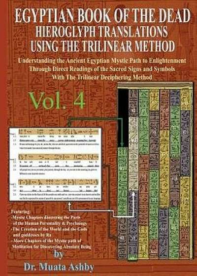 Egyptian Book of the Dead Hieroglyph Translations Using the Trilinear Method Volume 4: Understanding the Mystic Path to Enlightenment Through Direct R, Paperback/Muata Ashby