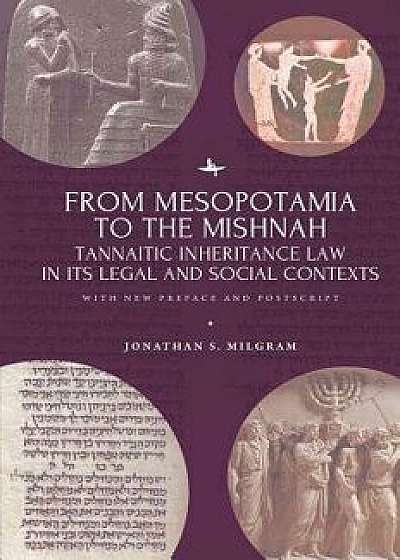 From Mesopotamia to the Mishnah: Tannaitic Inheritance Law in Its Legal and Social Contexts, Paperback/Jonathan S. Milgram