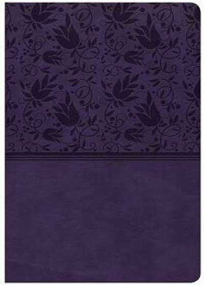CSB Giant Print Reference Bible, Purple Leathertouch/Csb Bibles by Holman
