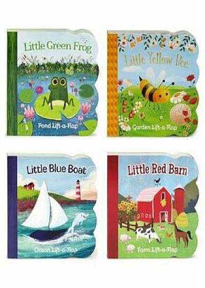 Blue Boat, Green Frog, Red Barn, Yellow Bee 4 Pack/Ginger Swift
