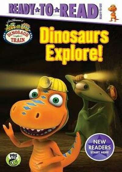 Dinosaurs Explore! [With More Than 30 Stickers], Hardcover/May Nakamura