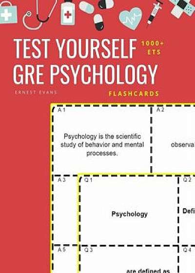 Test Yourself 1000+ ETS GRE Psychology Flashcards: Study ETS GRE general Psychology test prep flash cards book, Paperback/Ernest Evans