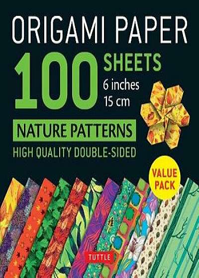 Origami Paper 100 Sheets Nature Patterns 6" (15 CM): Tuttle Origami Paper: High-Quality Origami Sheets Printed with 12 Different Designs (Instructions, Paperback/Tuttle Publishing