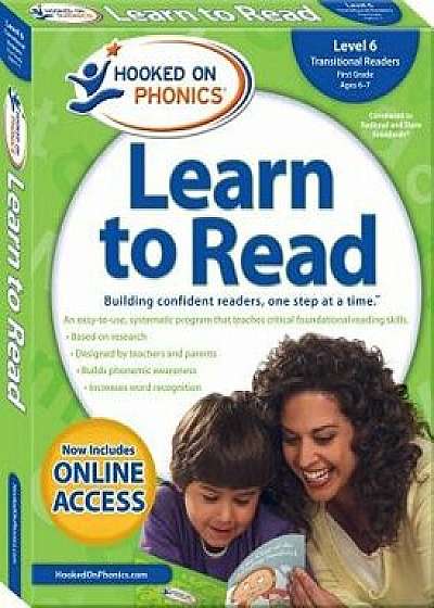 Hooked on Phonics Learn to Read - Level 6: Transitional Readers (First Grade - Ages 6-7), Paperback/Hooked on Phonics
