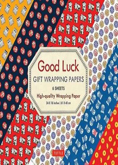 Good Luck Gift Wrapping Papers - 6 Sheets: 6 Sheets of High-Quality 24 X 18 Inch Wrapping Paper, Paperback/Tuttle Publishing