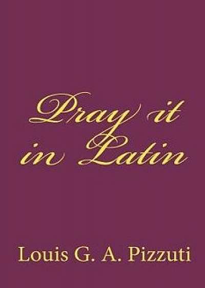 Coperta cărții Pray It in Latin, Paperback/Louis G. a. Pizzuti de Louis G. A. Pizzuti